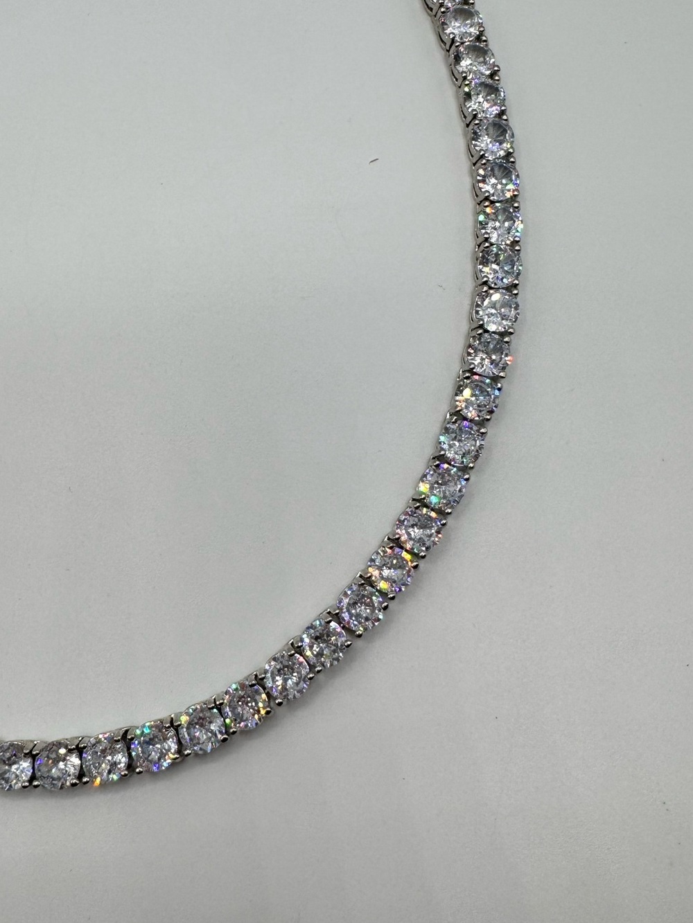 18k 54ct Tennis Necklace - Picture 7 of 12